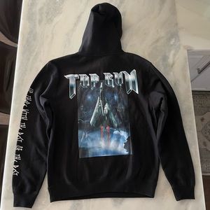 COPY - SHOE PALACE X TOP GUN ROCK Mens Black Hoodie